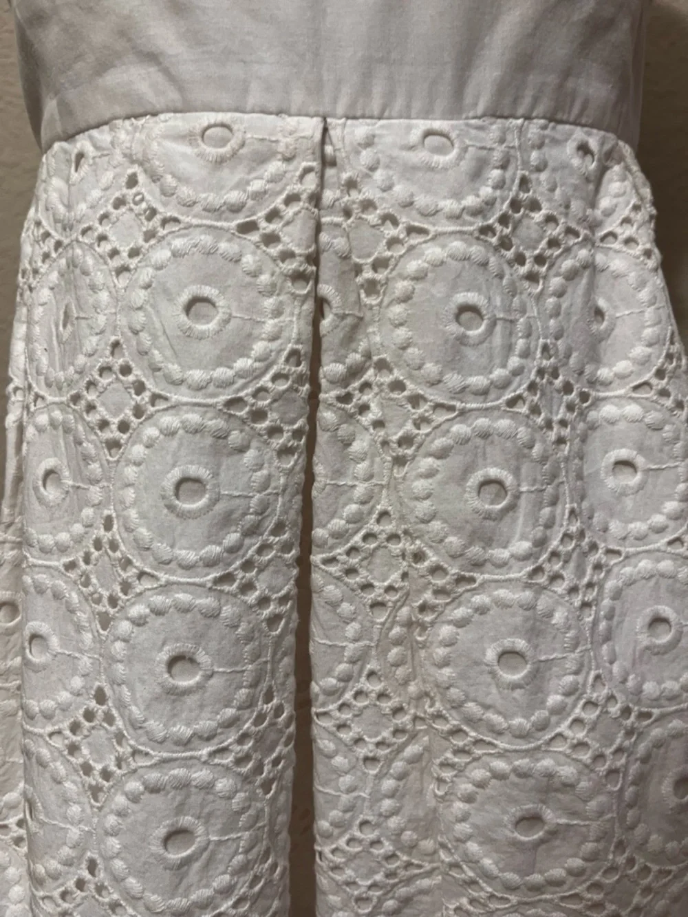 Lili Pulitzer “Little White Dress” Strapless White Eyelet A-Line Dress - Picture 4 of 9